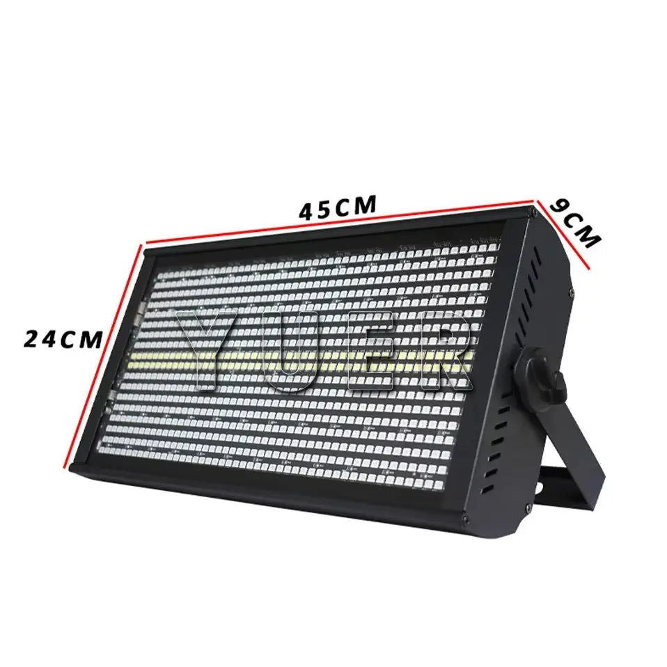 YUER 200W LED 48+8 RGB + White Strobe Washing Effect Stage Lighting Party Dj Disco Indoor Club Bar Strobe Lights DMX Control
