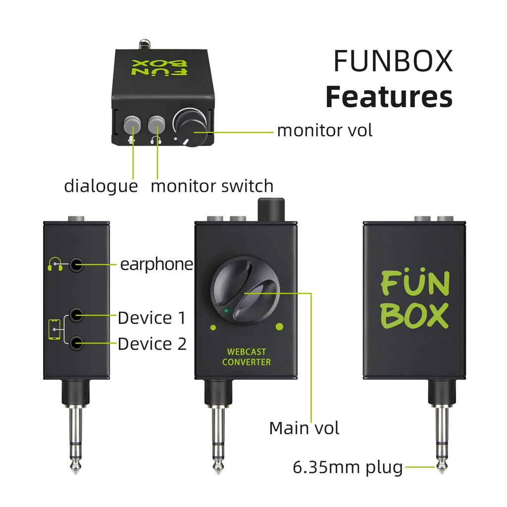 DJ Console Mixer Live Streaming Adapter ,Output Devices Supports Smartphones, Laptops, PC etc for Conversation,Karaoke,Recording