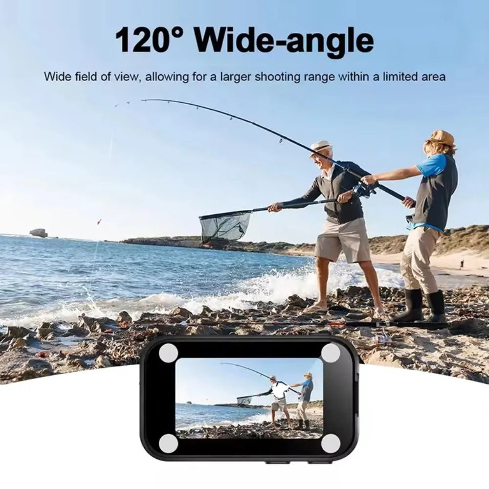 2K 30FPS Magnetic Thumb Camera Vlog Camera 1.47inch HD Display With Kit Student Pet Photo Video Outdoor Action Camera Dashcam