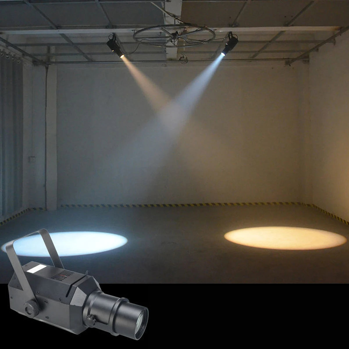 DMX512 and Manual Control LED Follow Ellipsoidals Profile Spot Light Focus Zoom Projector for Theater Exhibition Studio Show
