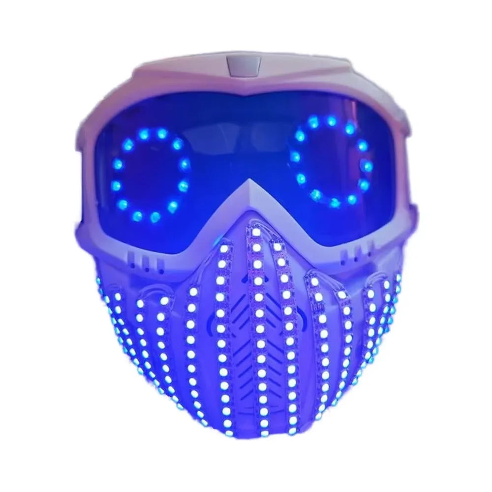 Digital Mask DJ Spectrum LED Luminous Mask remotely controllable for Kids Adults Halloween Rave Party Masquerade Christmas