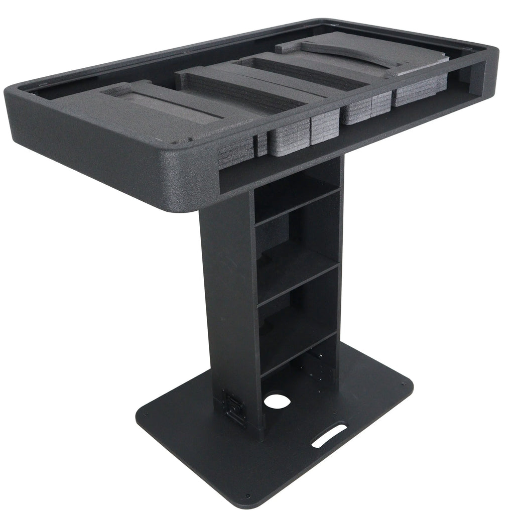 Black Finish Control Tower DJ Podium Travel Stand for Pioneer DDJ-REV7 XDJ-XZ DDJ-1000 RANE One with Flight case