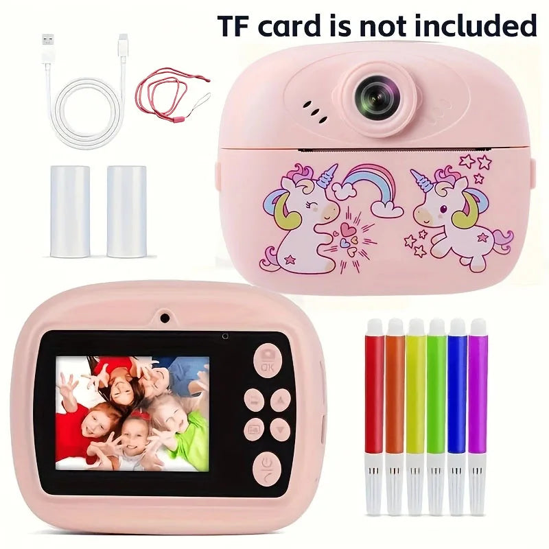Thermal Paper Printing Camera Photo Camera for Kids Photographic Cameras Photocamera Portable Thermal Printer Tool for Children