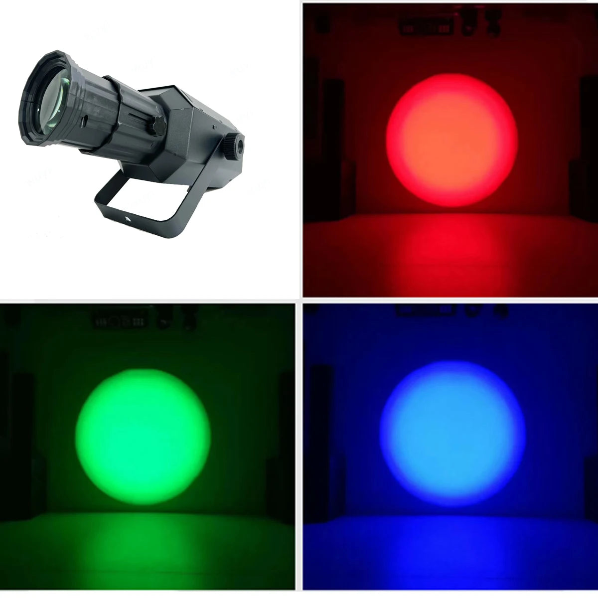 DMX512 and Manual Control LED Follow Ellipsoidals Profile Spot Light Focus Zoom Projector for Theater Exhibition Studio Show