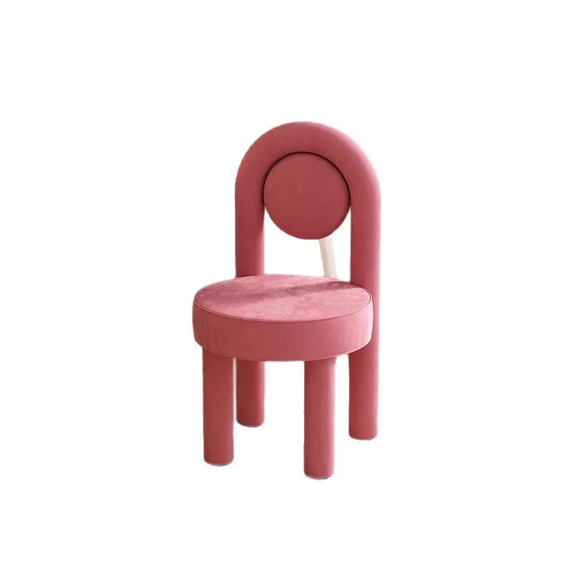 Stylish Makeup Vanity Chair Light Luxury Dressing Chair Simple Home Bedroom Seating Velvet Makeup Chair