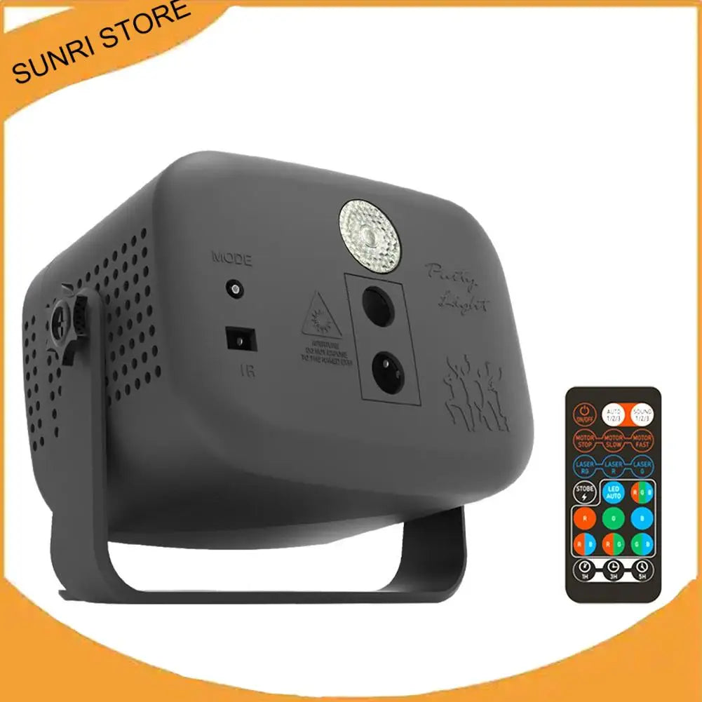 SUNRI-Mini Disco Strobe Lights RGB With Remote Control For Rave Club Dance Bar Gig DJ Lighting