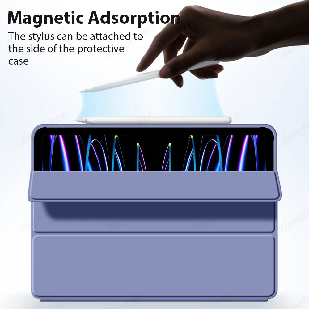 For iPad A16 Case 2025 Tablet Case Magnetic Flip Smart Cover For Apple iPad 11th Generation Case A3355 3356
