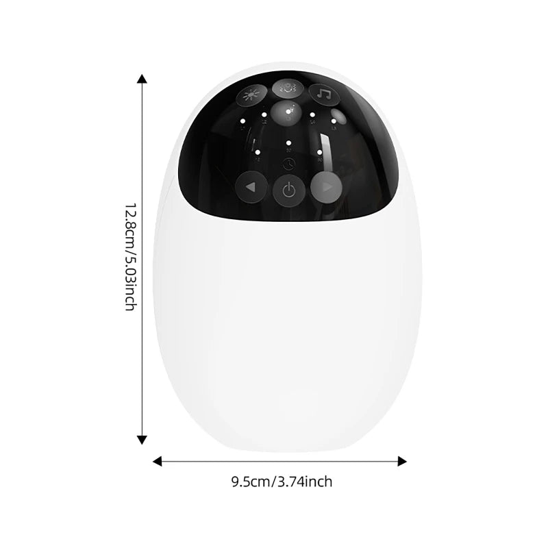 Portable Outdoor Baby Stroller Rocker with Night Light Bluetooth Speaker White Noise Electric Baby Sleep Soothing Device