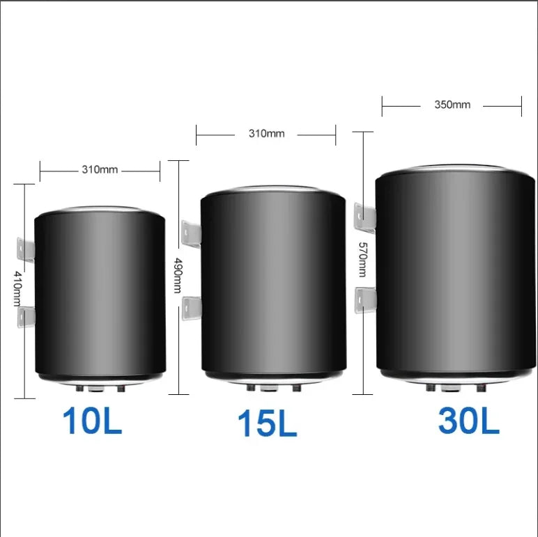 High Quality Low Price DC24V12V /AC220V Dual power Storage 10L/15L Calentador De Agua Electrico Camping tank RV  Water Heaters