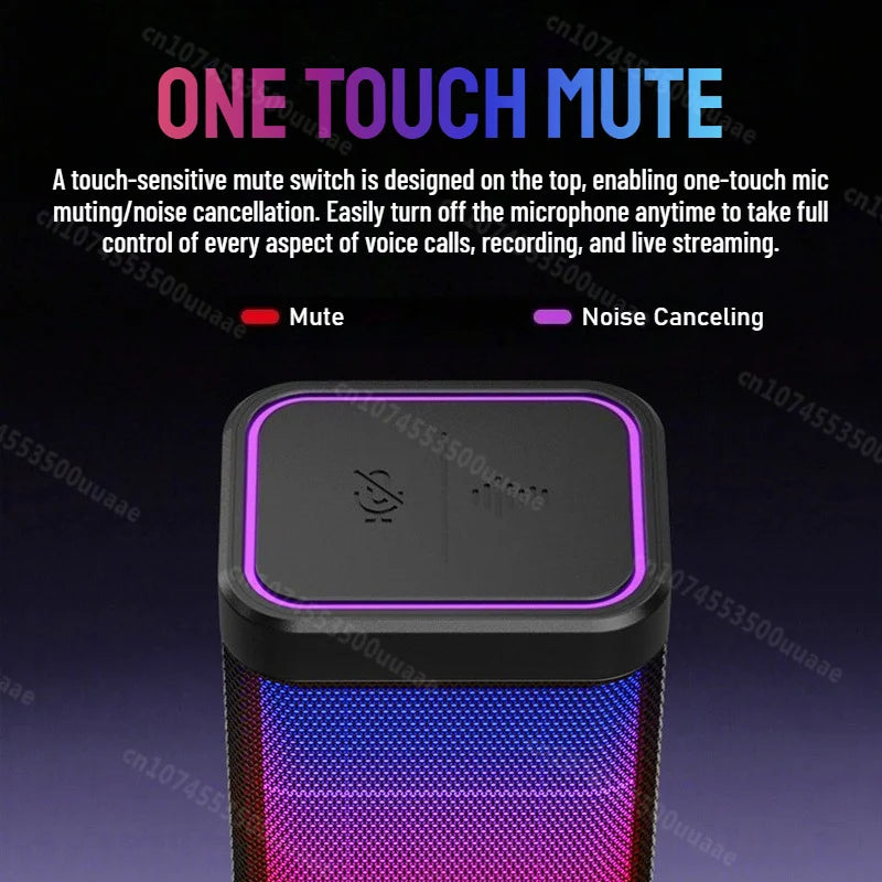 Monster Soundbase N31 USB Gaming Microphone, HyperCardioid Condenser Mic with Mute Button for Gaming Live Streaming Dubbing