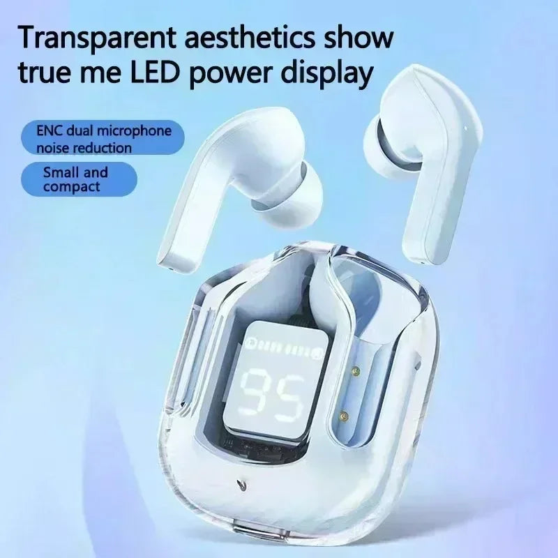 TWS LED 150mAh Power Digital Display Headset Wireless Headphones Power Digital Display Stereo Sound Earphones for Smartphones