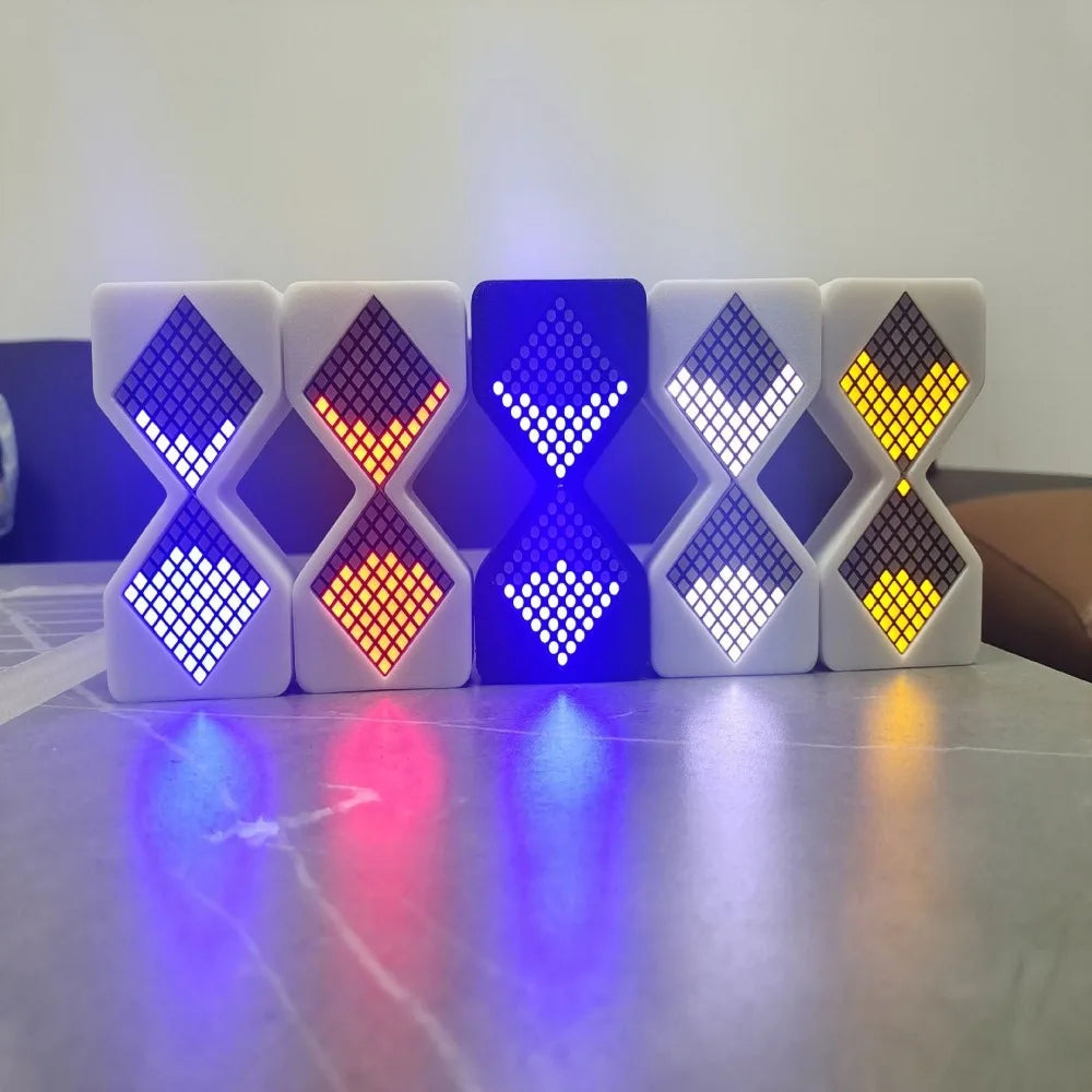 Cyber Style LED Electronic Hourglass 1-30 Min Timer with Gravity Sensing DIY Digital Sand Clock Technology Sense Home Decoration