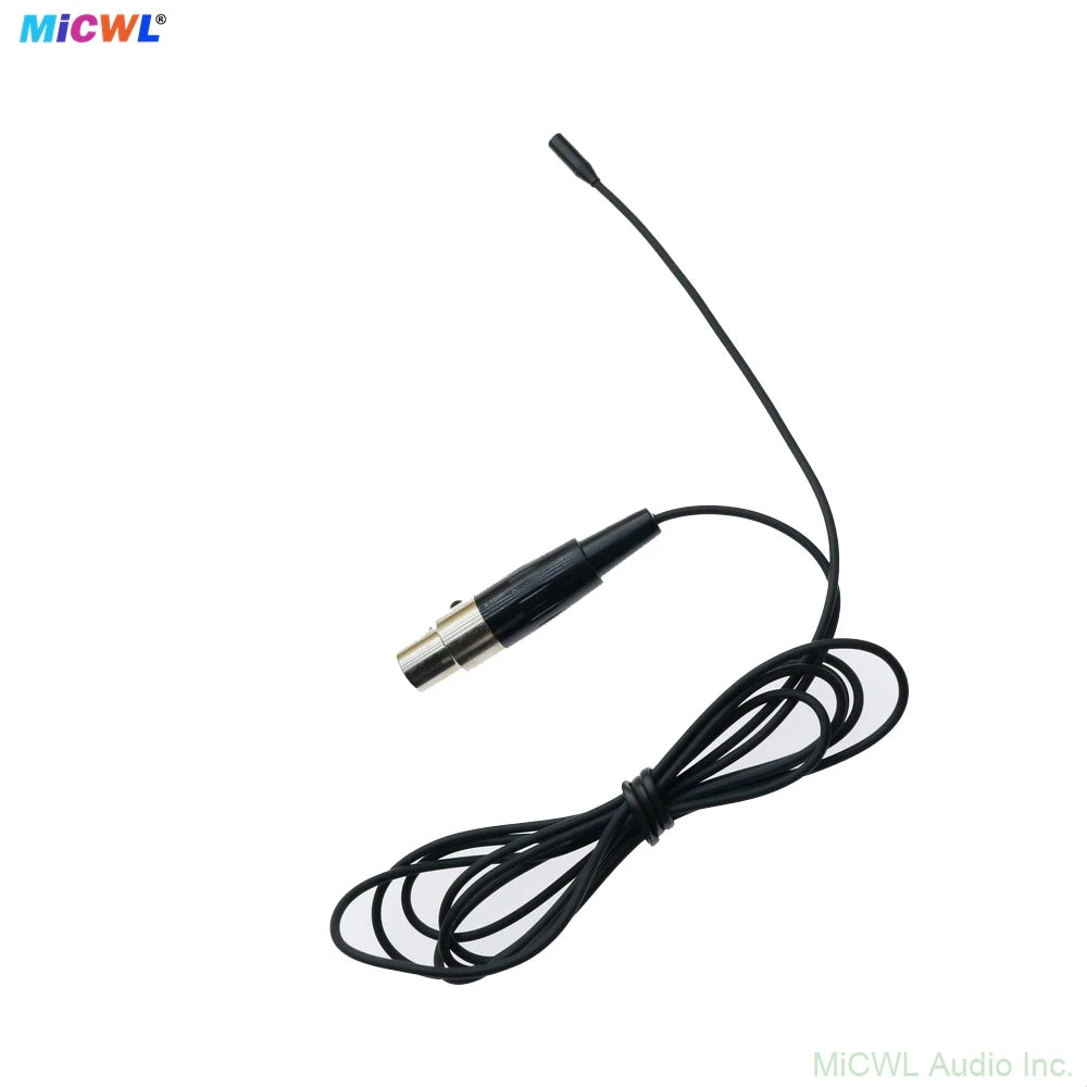 Black TL48 Very Mini Clip-On Lapel Microphone For Shure Sennheiser AKG Wireless Pock BeltPack System