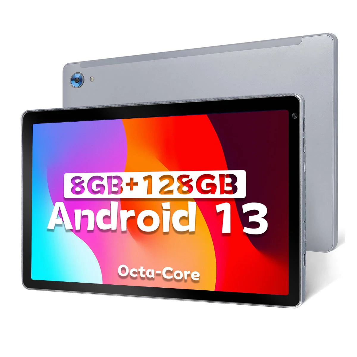 10.1 inch Tablet Octa-Core Processor 8GB RAM 128GB ROM 1TB TF Expand Android 13 HD Touchscreen BT 5.0 WiFi 6 Dual Camera Tablet