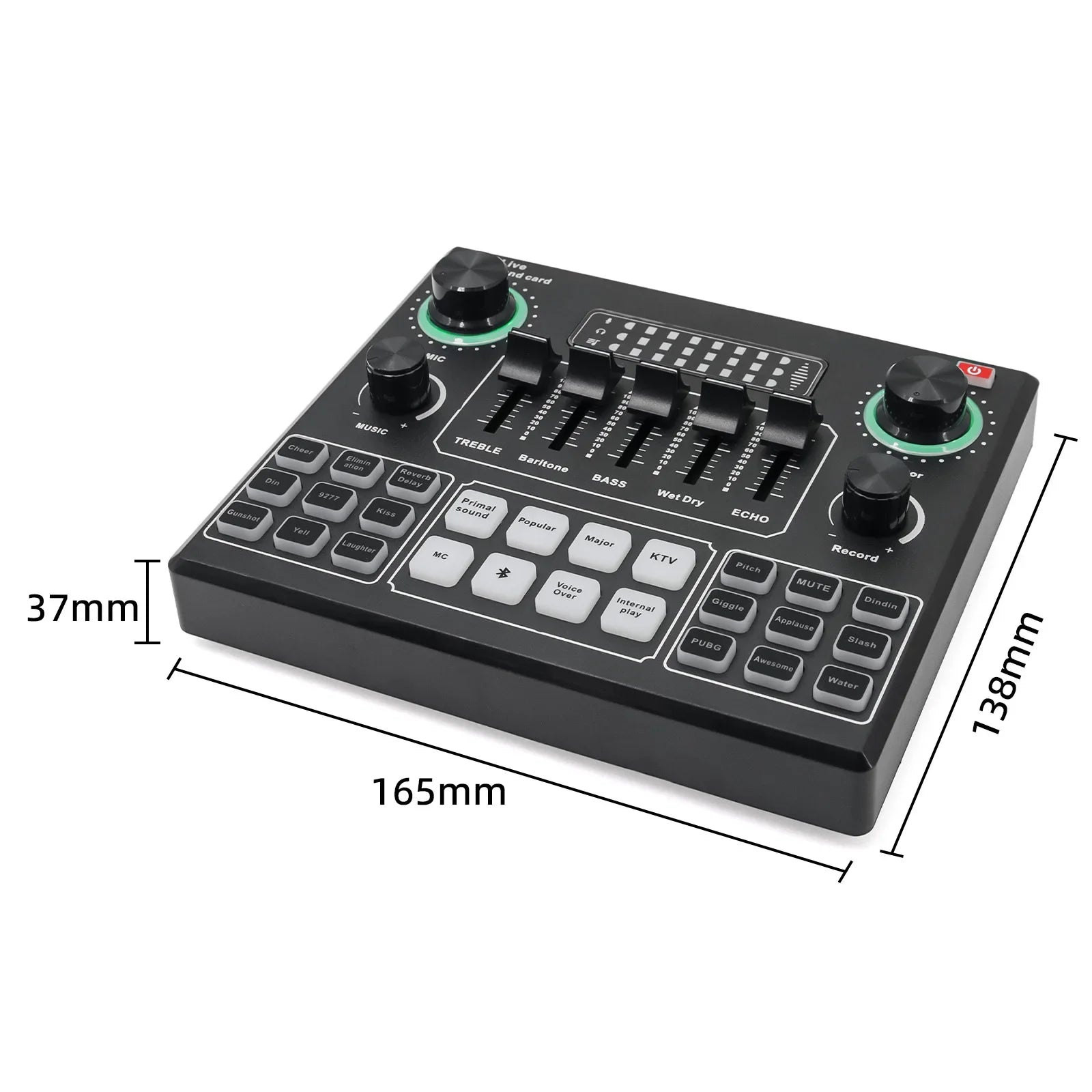 Professional V9 Sound Card Live Sound Card  Audio Recording Portable Mixer For Youtube HIFI Mixer Record Singing Equipment