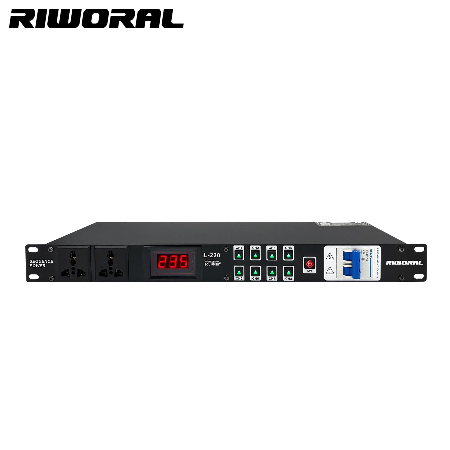 2026 L-208 Hot Selling Professional Audio Karaoke Audio System AS-01 8+2 Channel Power Sequence DJ Controller