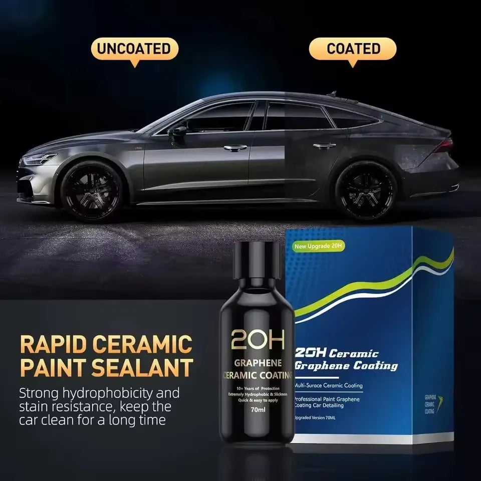 New Graphene Ceramic Coating 20H with Self Healing and UV Track Technology Car Detailing Professionals 10+ Years of Protection