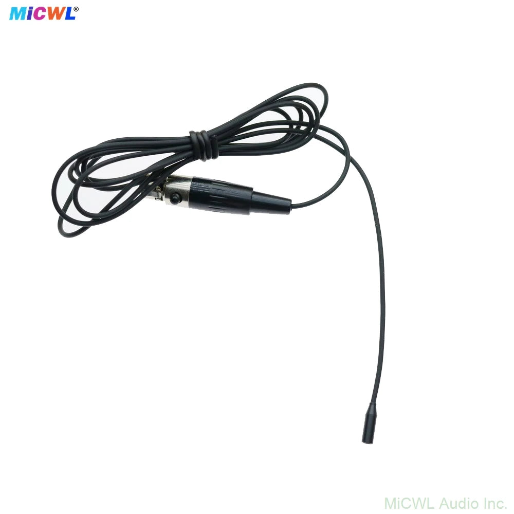 Black TL48 Very Mini Clip-On Lapel Microphone For Shure Sennheiser AKG Wireless Pock BeltPack System