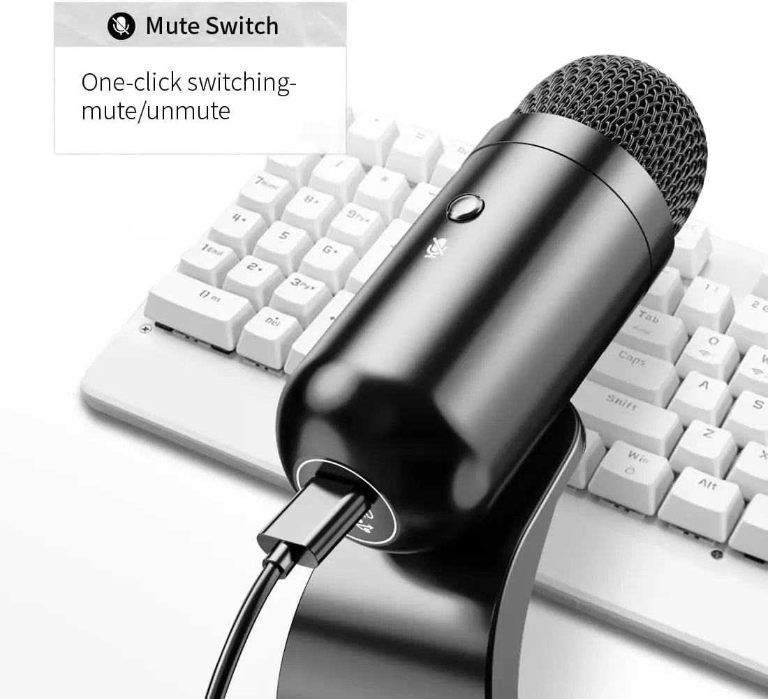 Professional USB Microphone Condenser conference Microphone Desktop Plug and Play Gaming MIC for YouTube Streaming Podcasting