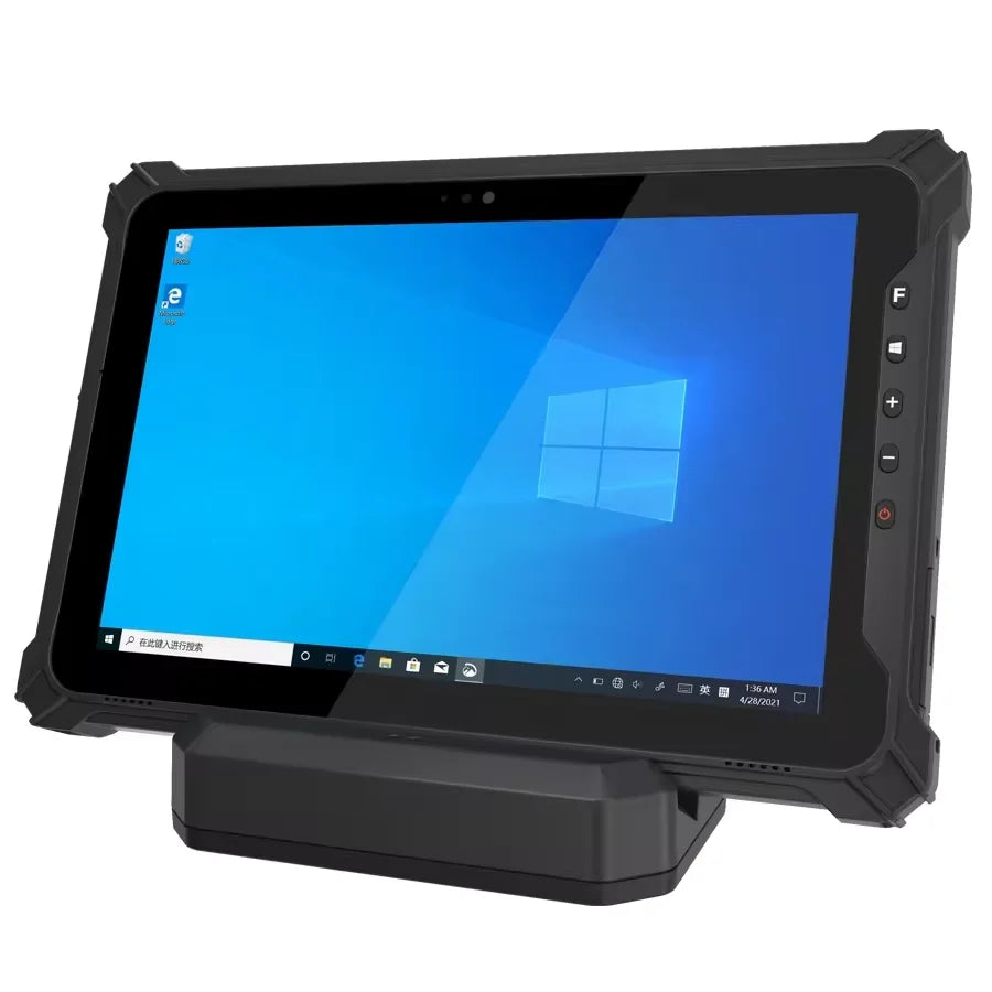 Rugged Android Tablet EM-T19, 10.1" GMS Certified Device, IP65 Waterproof with NFC, Barcode, GPS, 8GB RAM, 128GB ROM, 9500mAh