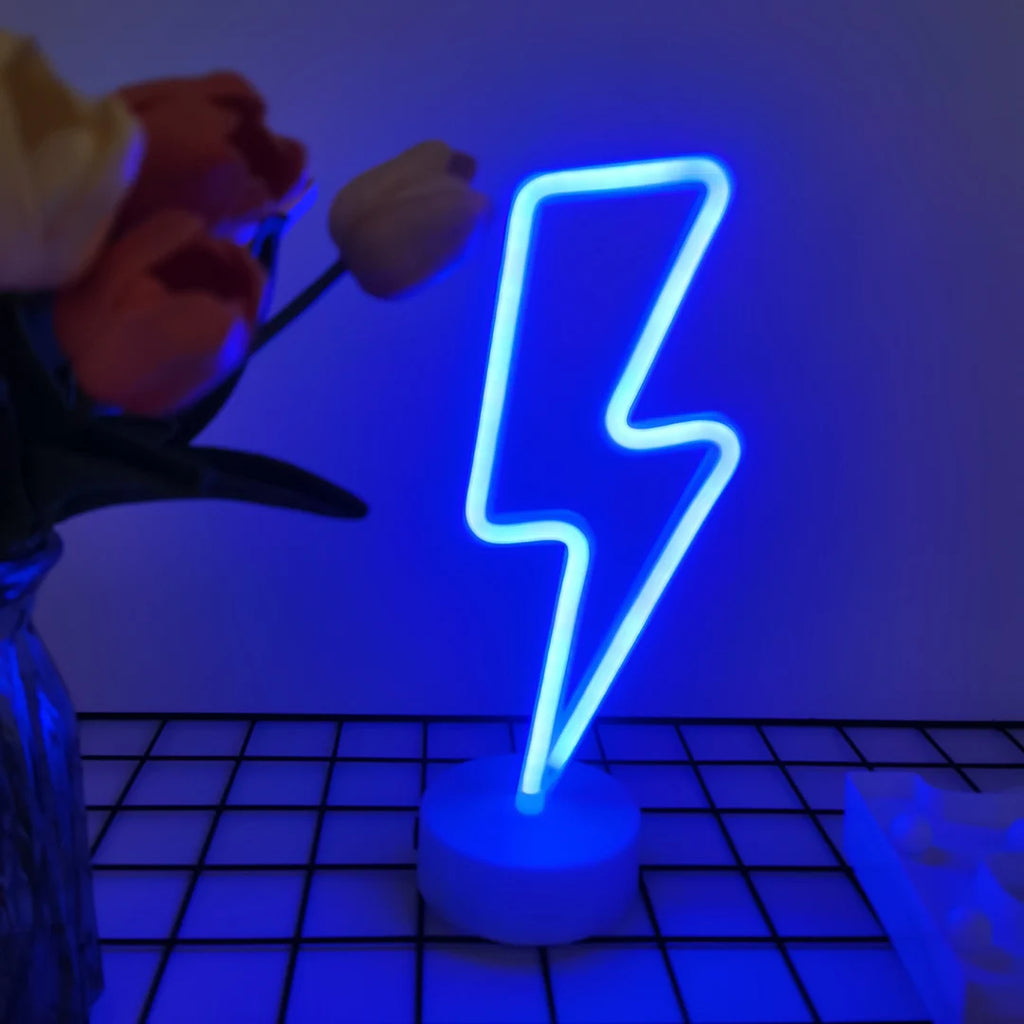 Desktop decorative LED neon lights, Halloween gifts, party table lamps, room atmosphere creation, powered by USB or batteries