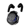 T8 TWS Wireless Bluetooth Headset Transparent ENC Headphones LED Power Digital Display Stereo Sound Earphones for Sports Working