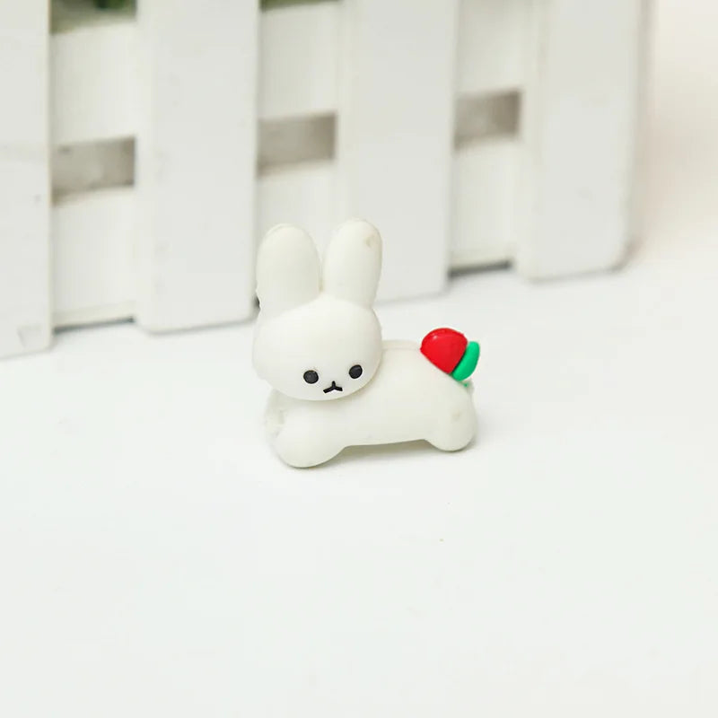 Data cable protective cover cartoon cable winder soft glue biting device charging cable animal glue