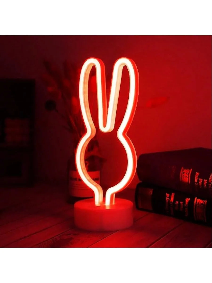 Desktop decorative LED neon lights, Halloween gifts, party table lamps, room atmosphere creation, powered by USB or batteries