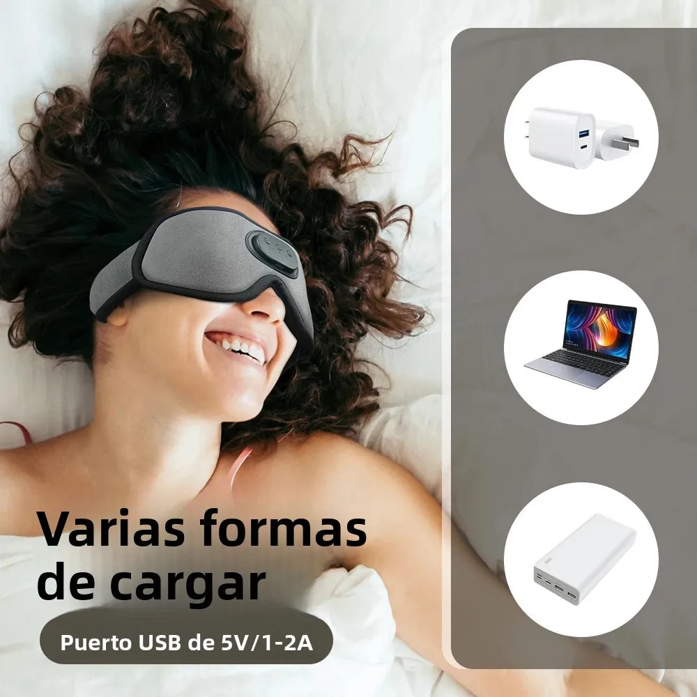 Premium Bluetooth Sleep Eye Mask Headphone - Blending 3D Sleep Headphone Innovation for Sound Sleep Bluetooth Eye Mask