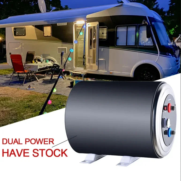 High Quality Low Price DC24V12V /AC220V Dual power Storage 10L/15L Calentador De Agua Electrico Camping tank RV  Water Heaters