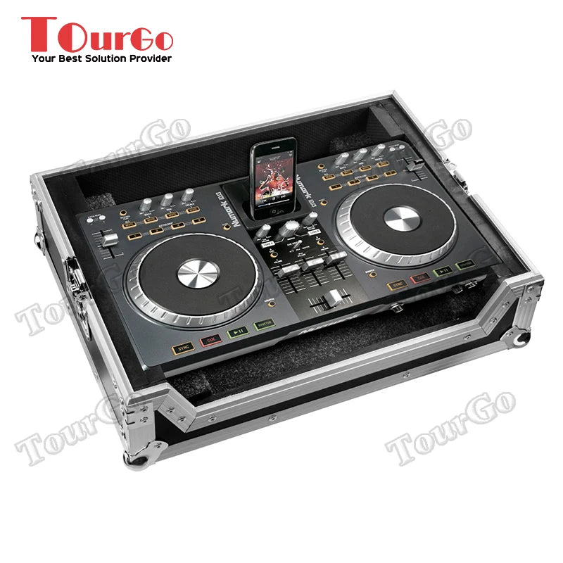 Tourgo Wholesale High Quality Aluminum DJ Controller Flight Case for Reloop Terminal Mix 4 Serato Midi Controller
