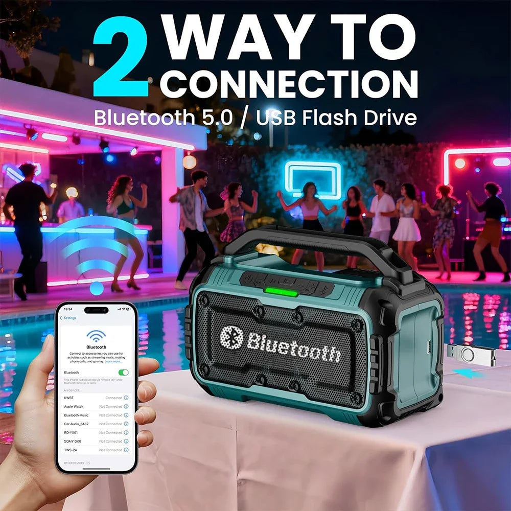 Makita Cordless Bluetooth Speaker Portable Surround Speakers Dual Channel Subwoofer Loudspeaker 3D Outdoor For 18V Battery