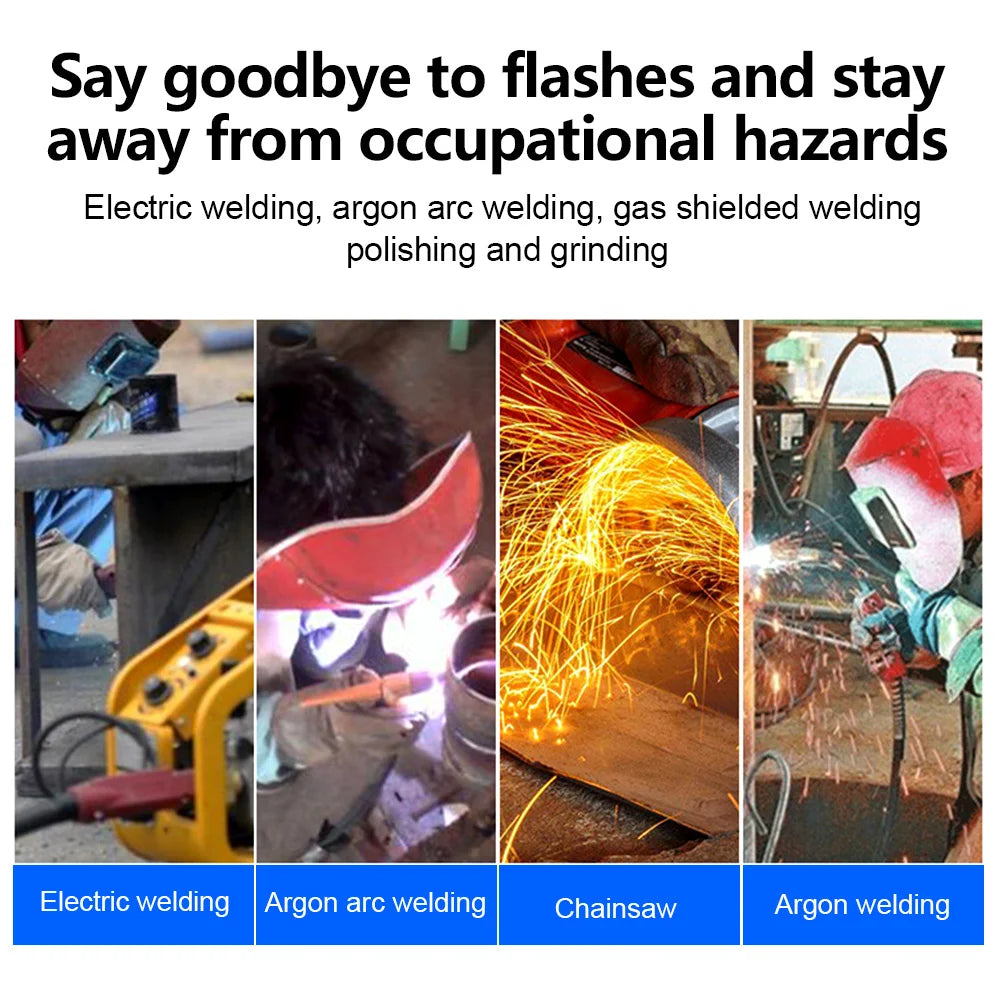 1pc Auto Darkening Welding Goggle Glasses - Advanced Automatic Light Change Technology for Enhanced Eyes Protection