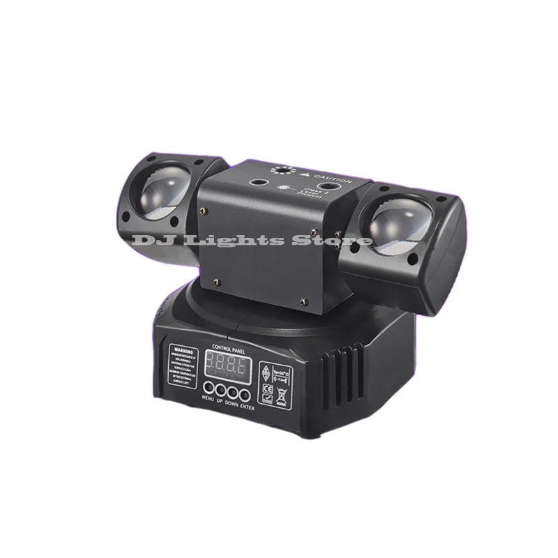 New Rotating Beam Laser Strobe 3 in 1 LED Moving Head Remote Control DMX512 DJ Disco Bar Club Party Wedding Stage Effect Light