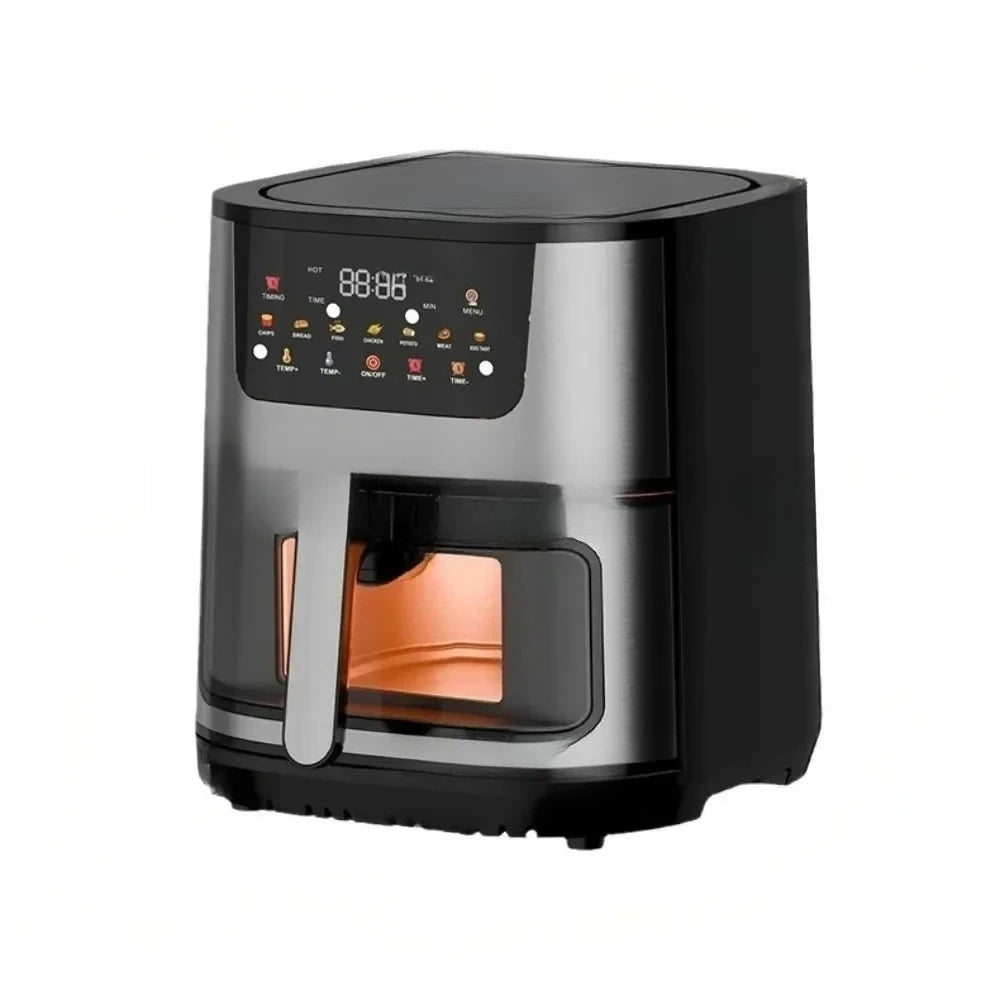 Air Fryer, 15L, Stainless Steel, Ceramic Cooking Basket, with Deluxe Accessory Kit and Recipe Book