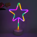 Desktop decorative LED neon lights, Halloween gifts, party table lamps, room atmosphere creation, powered by USB or batteries