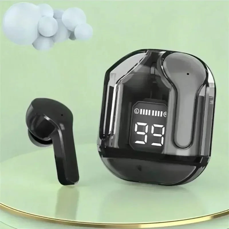 TWS LED 150mAh Power Digital Display Headset Wireless Headphones Power Digital Display Stereo Sound Earphones for Smartphones