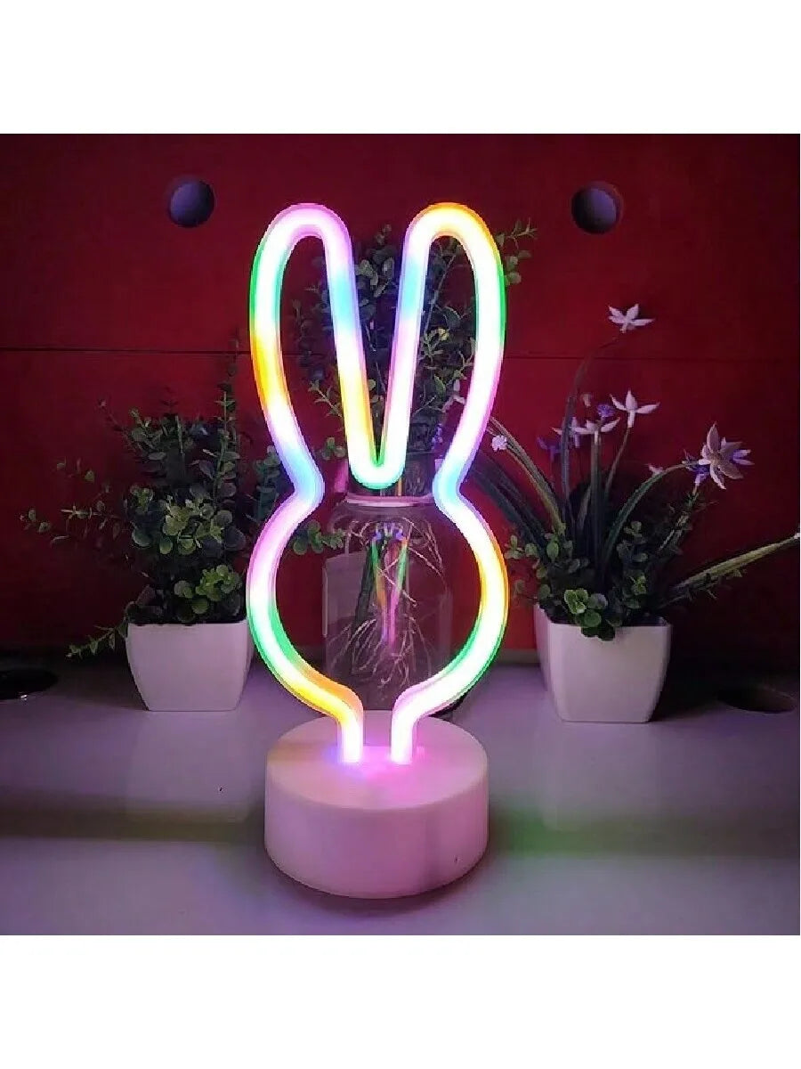 Desktop decorative LED neon lights, Halloween gifts, party table lamps, room atmosphere creation, powered by USB or batteries