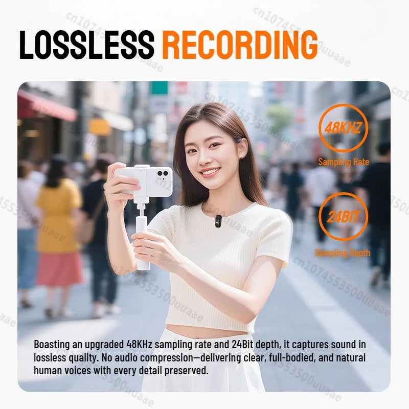 Monster N10 PRO Wireless Lavalier Lapel Microphone for iPhone 7-17 iOS/Android Type-C Phone Live Game Recording Interview Vlog