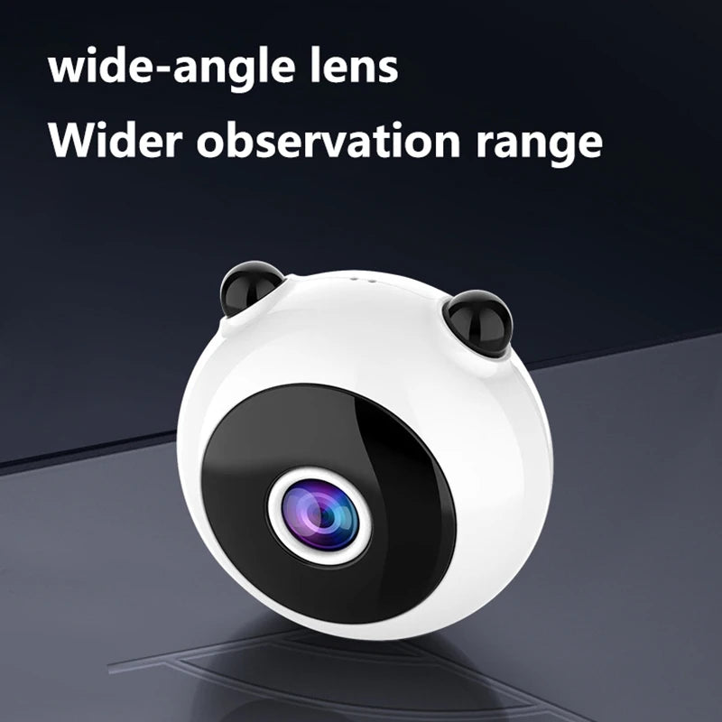 Lenovo Mini Camera Home WiFi Wireless Remote Smart Security Monitor with HD Night Vision No Plug Required Camera