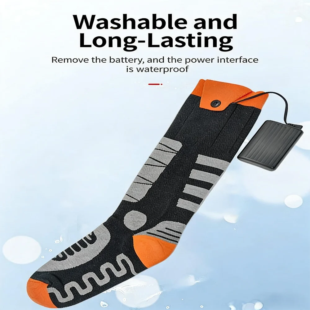 NEW Heating Socks Thermal Heated Foot Warmer Ski Sports APP Control Winter Electric heated Ski Socks With 5000mah Battery