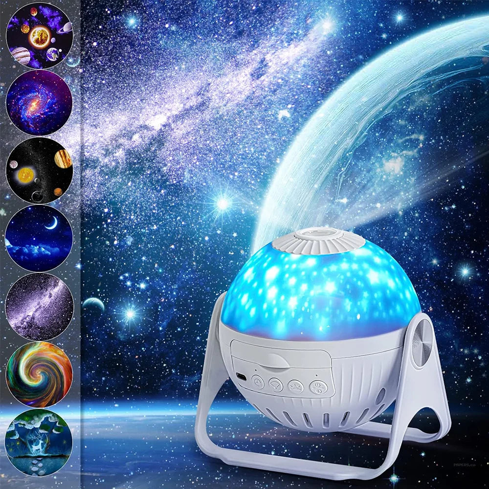 Starry Night Light Projector for Kids 360° Rotating Planetarium Galaxy LED Projector Lamp Birthday Co-ordination Christmas Gifts