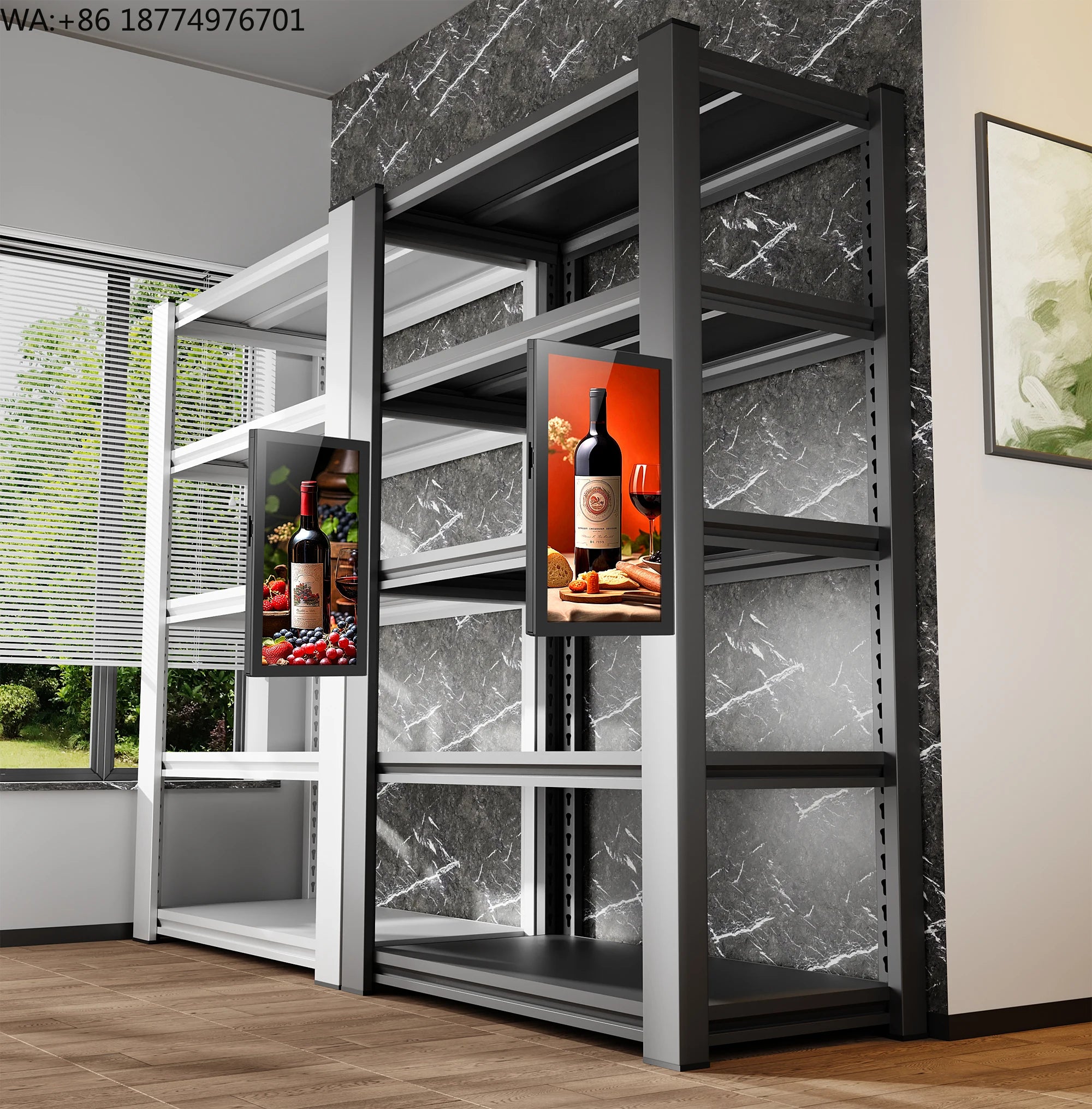 10.1-Inch LCD Touchscreen FYD-07C Digital Signage, Android 13 Tablet with Mounting Plate for Retail Promotion