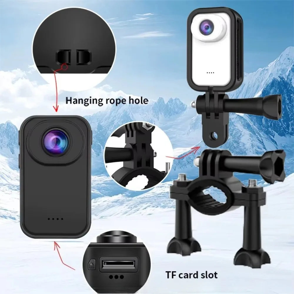 2K 30FPS Magnetic Thumb Camera Vlog Camera 1.47inch HD Display With Kit Student Pet Photo Video Outdoor Action Camera Dashcam
