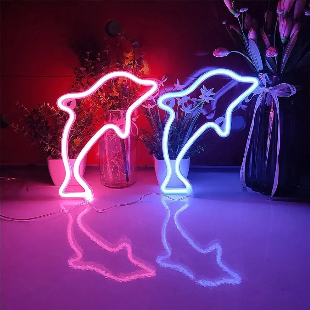 LED Neon Night Light Wall Hanging Neon Sign for Kids Room Home Bedroom Party Bar Wedding Decoration Christmas Gift Neon Lamp