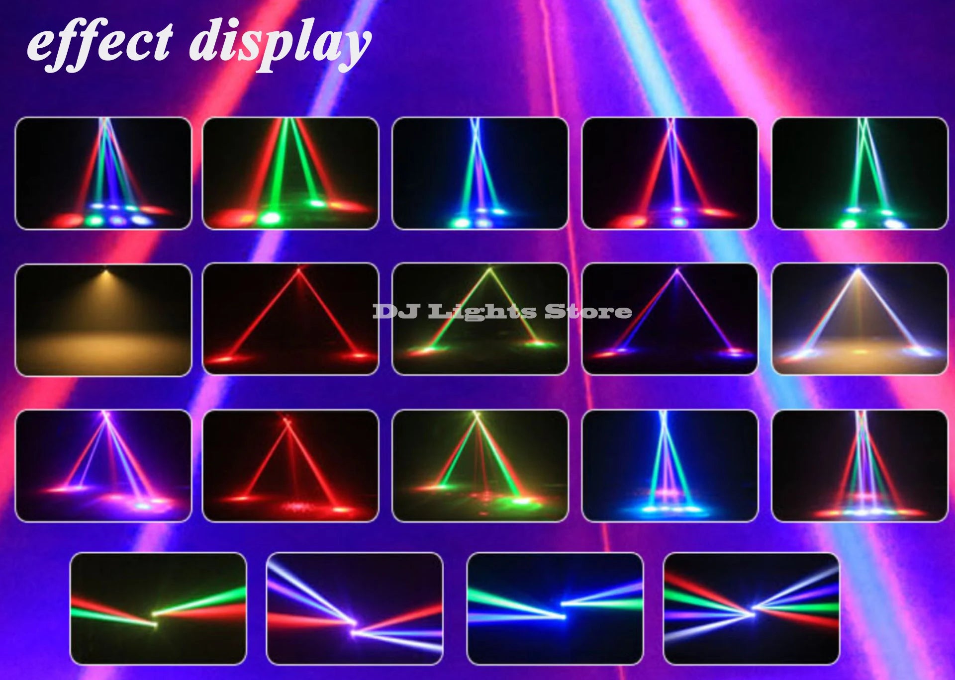 New Rotating Beam Laser Strobe 3 in 1 LED Moving Head Remote Control DMX512 DJ Disco Bar Club Party Wedding Stage Effect Light