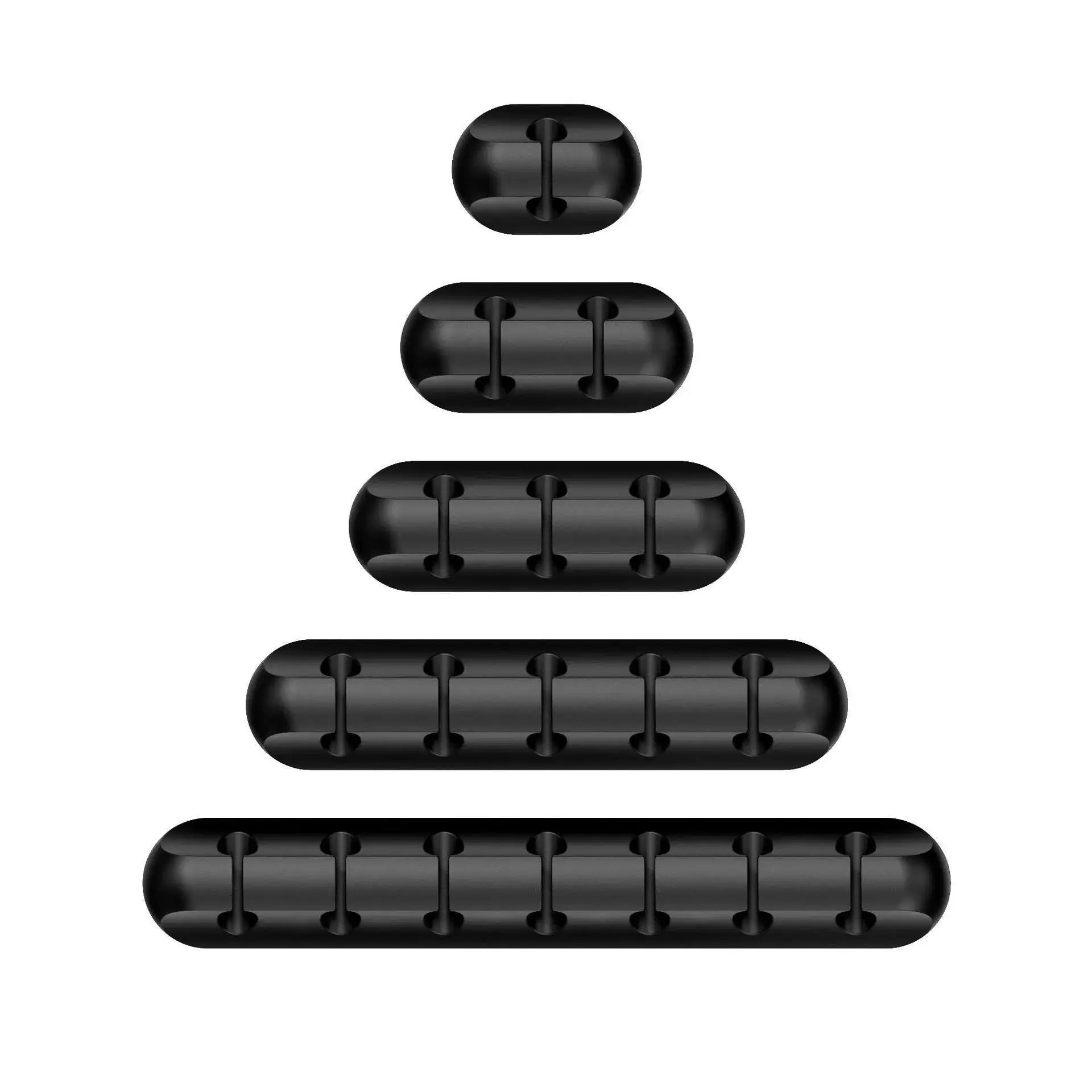 Silicone USB Cable Organizer Desk Tidy with Clips Charging Cable Winder Mouse Earphone Accessory Holder Neatness Organization