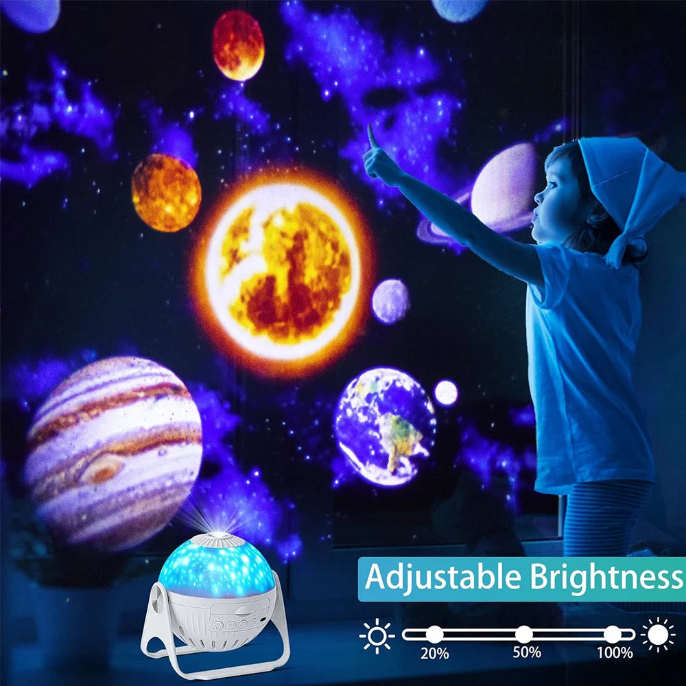 Starry Night Light Projector for Kids 360° Rotating Planetarium Galaxy LED Projector Lamp Birthday Co-ordination Christmas Gifts
