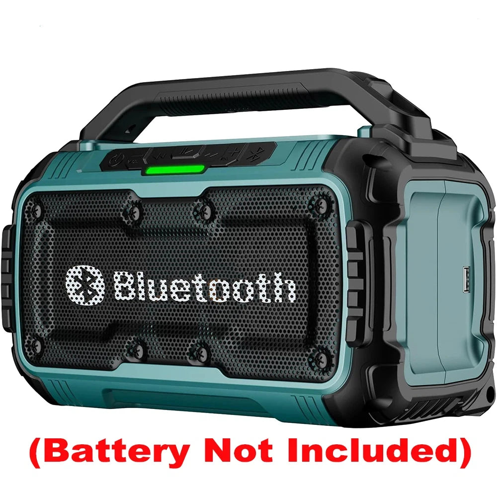 Makita Cordless Bluetooth Speaker Portable Surround Speakers Dual Channel Subwoofer Loudspeaker 3D Outdoor For 18V Battery