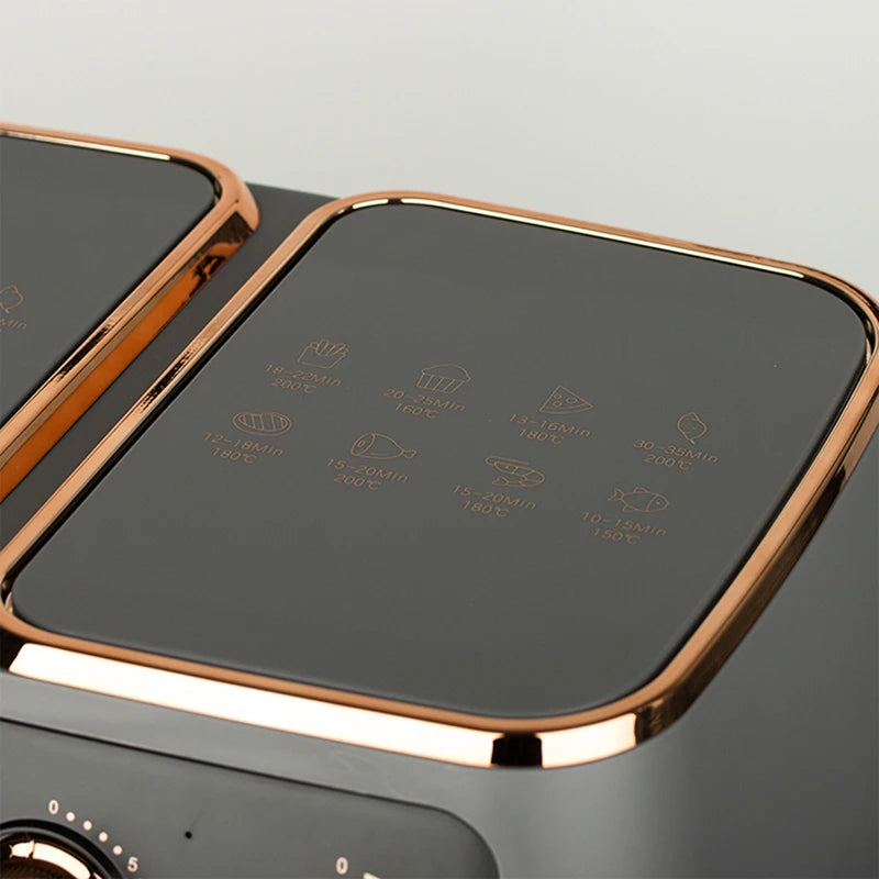 12L Air Fryer With 2 Independent Nonstick Frying Baskets Dual Zone Air Fryers Oilless Cooker Match Cook Roast Broil Dehydrate